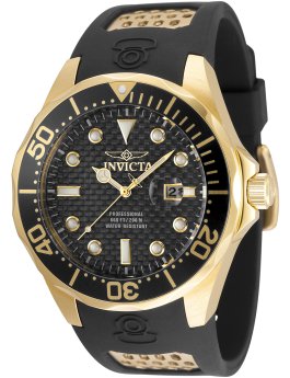 Invicta Pro Diver 36553 Orologio da Uomo - Movimento al Quarzo - Acciaio Inossidabile con Quadrante Nero - 47 mm