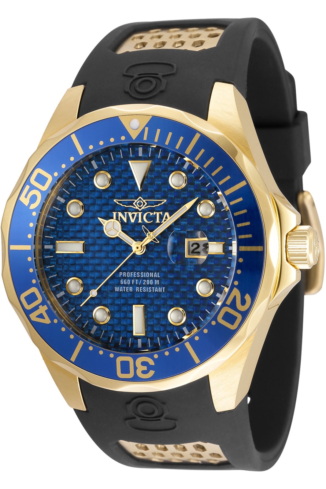 Invicta Pro Diver 36554 Orologio da Uomo - Movimento al Quarzo - Acciaio Inossidabile con Quadrante Blu - 47 mm