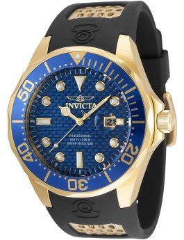 Invicta Pro Diver 36554 Orologio da Uomo - Movimento al Quarzo - Acciaio Inossidabile con Quadrante Blu - 47 mm