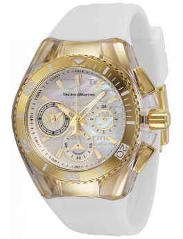TechnoMarine Cruise TM-120028 Γυναικείο ρολόι - Μηχανισμός Quartz - Ανοξείδωτο ατσάλι με λευκό καντράν - 41 mm