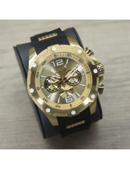 Invicta I-Force 19660 Relógio Masculino - Movimento de Quartzo - Aço Inoxidável com Mostrador Dourado - 50 mm