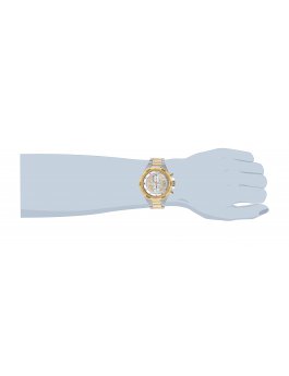 Invicta Aviator 28120 Reloj de Hombre - Movimiento de Cuarzo - Acero Inoxidable con Esfera Dorada - 51 mm