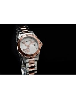 Invicta Angel 12504 Women's Watch - Quartz Movement - Stainless Steel with Silver Dial - 38 mm