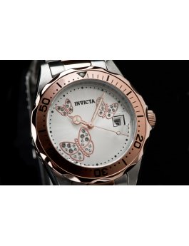 Invicta Angel 12504 Women's Watch - Quartz Movement - Stainless Steel with Silver Dial - 38 mm