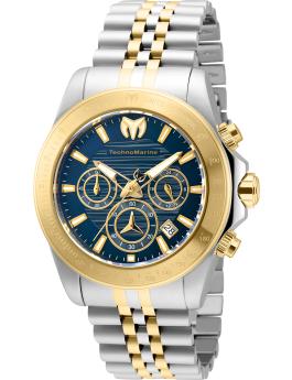 TechnoMarine Manta TM-219021 Relógio Masculino - Movimento Quartz - Aço Inoxidável com Mostrador Azul - 42 mm
