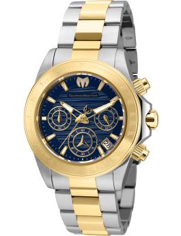 TechnoMarine Manta TM-219012 Reloj de Mujer - Movimiento de Cuarzo - Acero Inoxidable con Esfera Azul - 38 mm