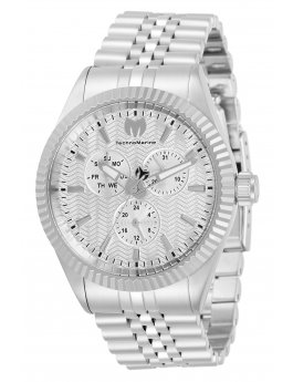 TechnoMarine Sea TM-719000 Men's Watch - Quartz Movement - Stainless Steel with White Dial - 42 mm