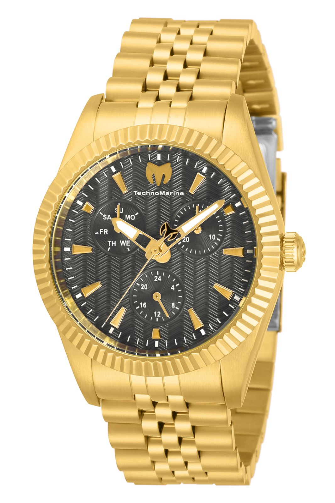 TechnoMarine Sea TM-719017 Reloj para Mujer - Movimiento de Cuarzo - Acero Inoxidable con Esfera Gris - 38 mm
