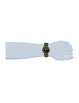 Invicta Pro Diver 22075 Men's Watch - Quartz Movement - Stainless Steel with Black Dial - 43 mm