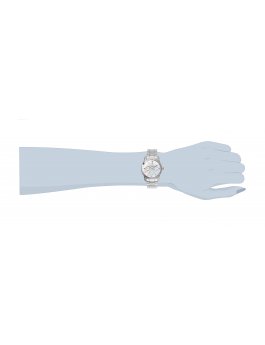 Invicta Angel 0463 Reloj de Mujer - Movimiento de Cuarzo - Acero Inoxidable con Esfera Plateada - 38 mm