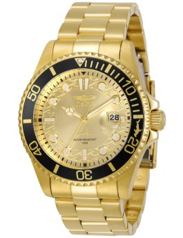 Invicta Pro Diver 30806 - Orologio Uomo In Acciaio, Quadrante Nero, Movimento Quarzo, Impermeabile 10 Bar (100m), Cassa 43mm