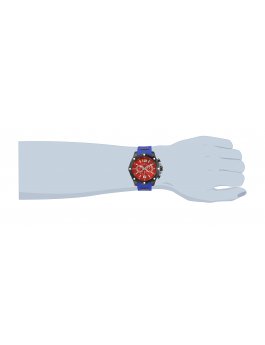 Invicta I-Force 34020 Herrenuhr - Quarzwerk - Edelstahl mit rotem Zifferblatt - 50 mm