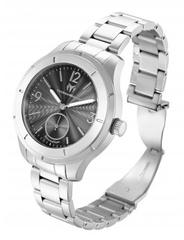 TechnoMarine MoonSun TM-818005 Orologio da Uomo - Movimento al Quarzo - Acciaio Inossidabile con Quadrante Grigio - 42 mm