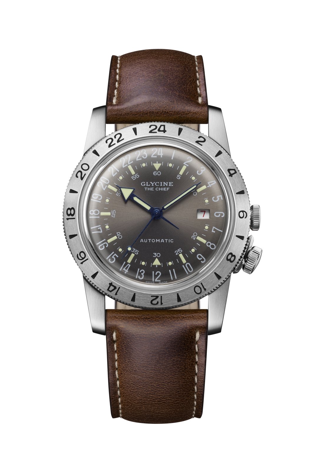 Glycine Airman GL0412 Orologio Automatico Uomo - Quadrante Grigio, 40mm, Garanzia 2 Anni