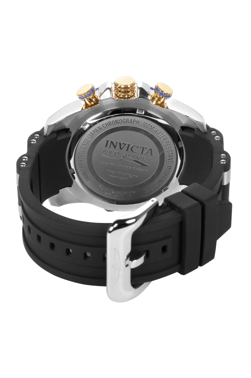 Invicta Pro Diver 30765 Men's Watch - Quartz Movement - Stainless Steel with Black Dial - 50 mm