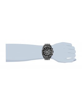 Invicta Bolt 34136 Herrenuhr - Quarzwerk - Edelstahl mit schwarzem Zifferblatt - 50 mm