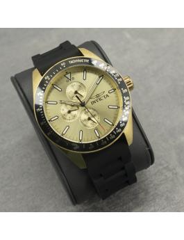Invicta Aviator 38405 Ceas de bărbați - Mecanism Quartz - Oțel inoxidabil cu cadran auriu - 45 mm