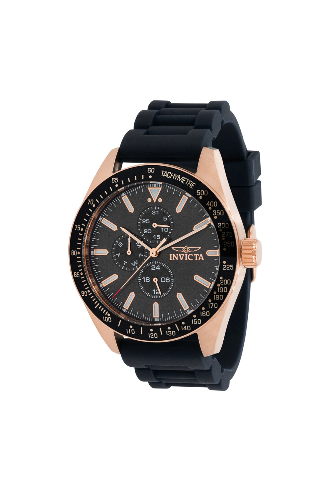 Orologio Invicta Aviator Uomo 38402 - 45mm, Quarzo, Acciaio E Silicone, Impermeabile 100m