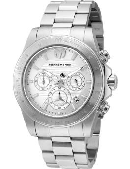 TechnoMarine Manta TM-219000 Relógio Masculino - Movimento de Quartzo - Aço Inoxidável com Mostrador Branco - 42 mm