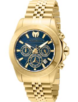 TechnoMarine Manta TM-219024 Men's Watch - Quartz Movement - Stainless Steel with Blue Dial - 42 mm