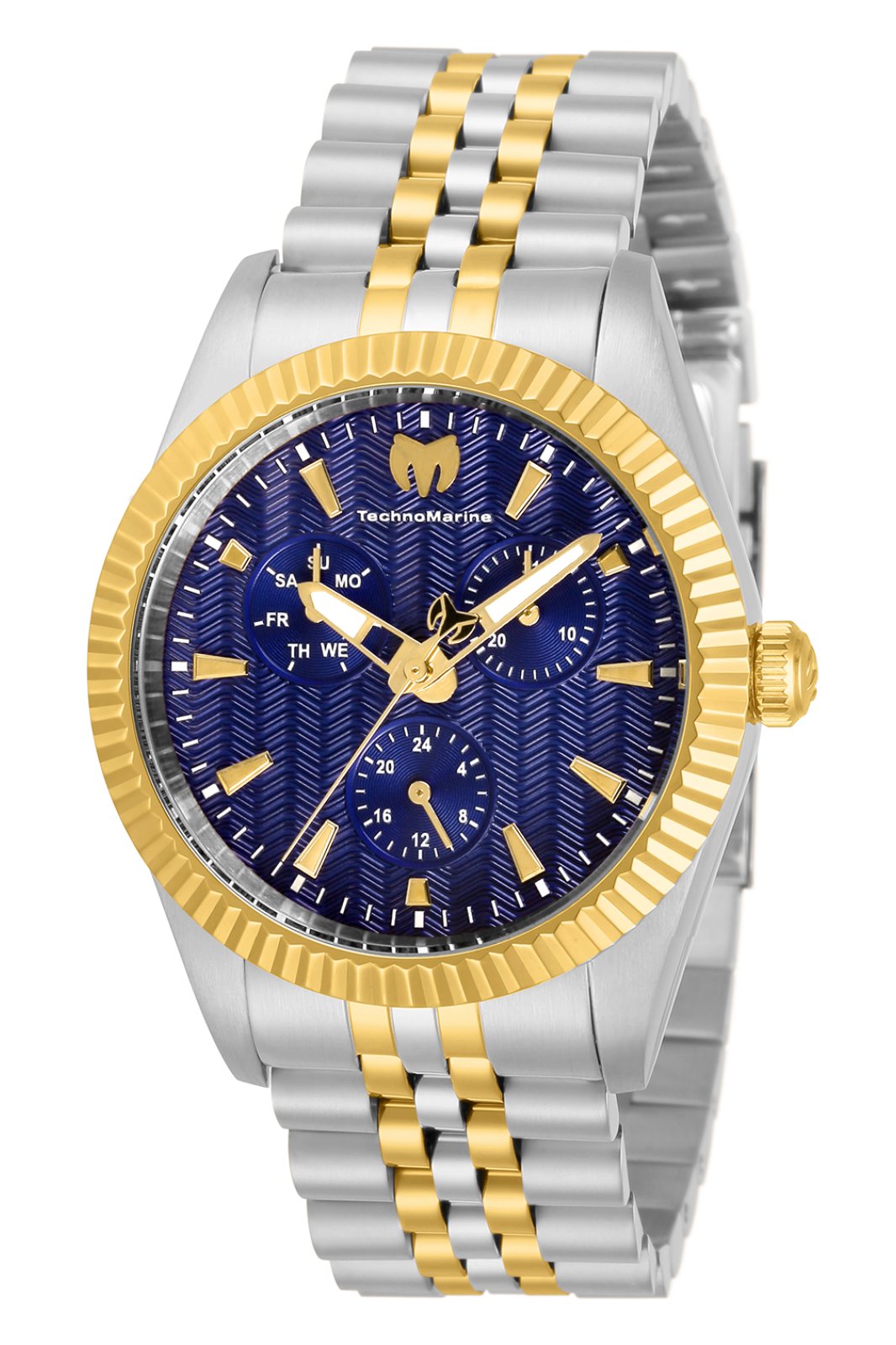 TechnoMarine Sea TM-719015 Women's Watch - Quartz Movement - Stainless Steel with Blue Dial - 38 mm