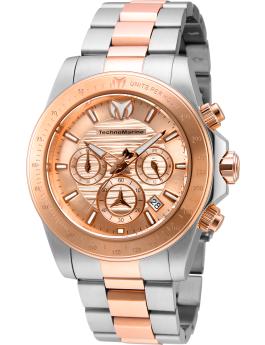 TechnoMarine Manta TM-219007 Men's Watch - Quartz Movement - Stainless Steel with Rose Gold Dial - 42 mm