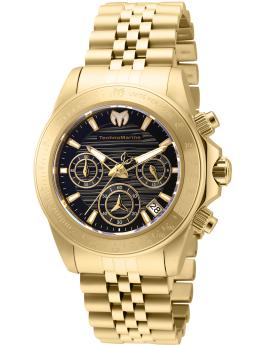 TechnoMarine Manta TM-219030 Reloj de Mujer - Movimiento de Cuarzo - Acero Inoxidable con Esfera Negra - 38 mm