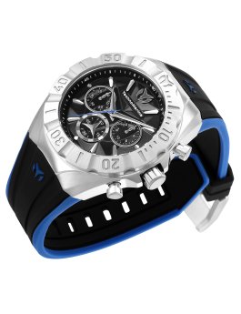 TechnoMarine Cruise TM-121138 Men's Watch - Quartz Movement - Stainless Steel with Black Dial - 45 mm