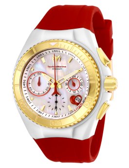 TechnoMarine Cruise TM-117003 Reloj de Mujer - Movimiento de Cuarzo - Acero Inoxidable con Esfera Blanca - 40 mm