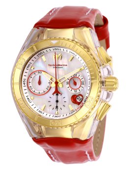TechnoMarine Cruise TM-117003 Reloj de Mujer - Movimiento de Cuarzo - Acero Inoxidable con Esfera Blanca - 40 mm
