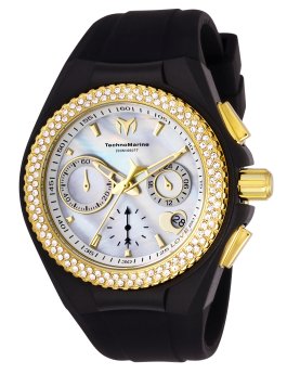 TechnoMarine Cruise TM-117046 Relógio Feminino - Movimento de Quartzo - Aço Inoxidável com Mostrador Branco - 40 mm