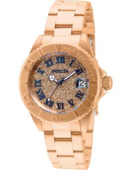 Invicta Angel 33361 Naisten kello - Kvartsikoneisto - Ruostumaton teräs ruusukultaisella kellotaululla - 34 mm