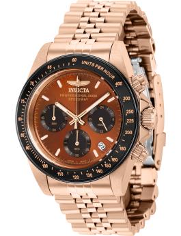 Invicta Speedway 36736 Herrenuhr - Quarzwerk - Edelstahl mit braunem Zifferblatt - 39 mm