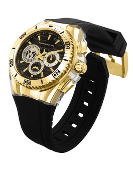TechnoMarine Cruise TM-118123 Relógio Masculino - Movimento Quartz - Aço Inoxidável com Mostrador Preto - 46 mm