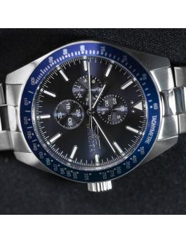 Invicta Aviator 38965 Zegarek męski - Mechanizm kwarcowy - Stal nierdzewna z niebieską tarczą - 45 mm
