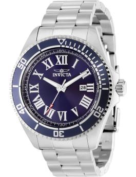 Invicta Pro Diver 14999 Miesten kello - Kvartsikoneisto - Ruostumaton teräs sinisellä kellotaululla - 45 mm