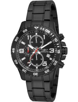 Invicta Specialty 16933 Orologio da Uomo - Movimento al Quarzo - Acciaio Inossidabile con Quadrante Nero - 45 mm