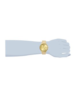 Invicta Specialty 29481 Men's Watch - Quartz Movement - Stainless Steel with Gold Dial - 43 mm