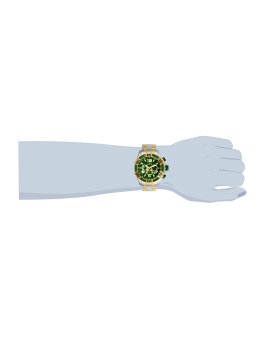 Invicta Pro Diver - SCUBA 25857 Orologio da uomo - Movimento al quarzo - Acciaio inossidabile con quadrante verde - 50 mm