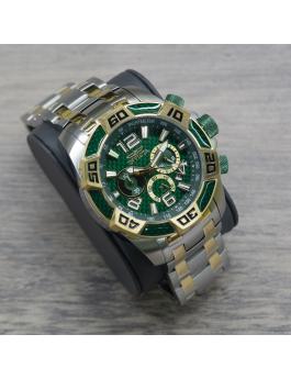 Invicta Pro Diver - SCUBA 25857 Orologio da uomo - Movimento al quarzo - Acciaio inossidabile con quadrante verde - 50 mm