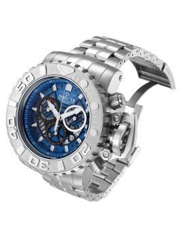 Invicta Sea Hunter 26105 Men's Watch - Quartz Movement - Stainless Steel with Blue Dial - 58 mm