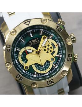 Invicta Pro Diver - SCUBA 23422 Orologio da Uomo - Movimento al Quarzo - Acciaio Inossidabile con Quadrante Verde - 50 mm
