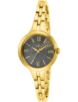 Invicta Angel 29342 Reloj de Mujer - Movimiento de Cuarzo - Acero Inoxidable con Esfera Gris - 28 mm