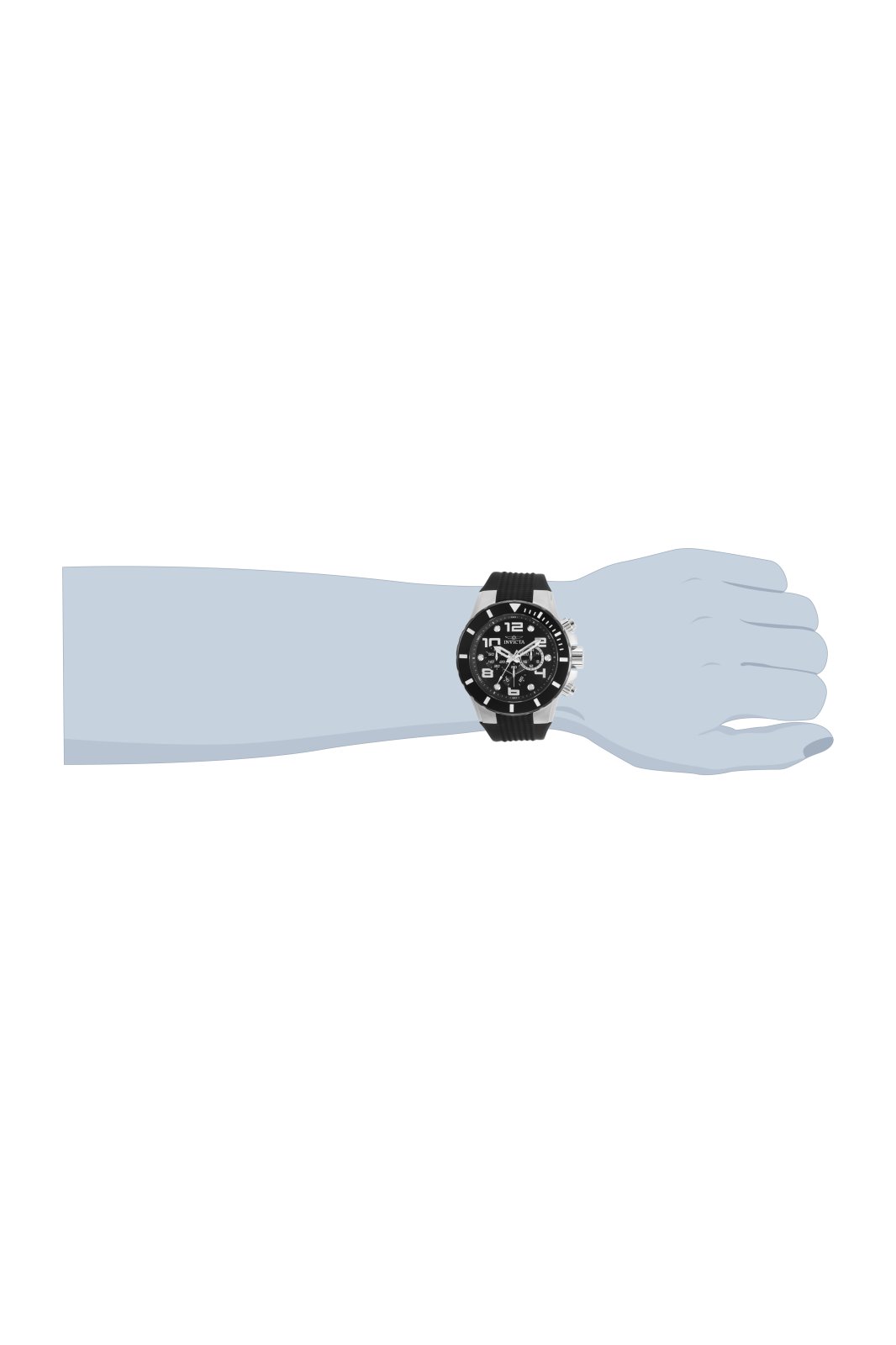 Invicta Pro Diver 30776 Men's Watch - Quartz Movement - Stainless Steel with Black Dial - 50 mm