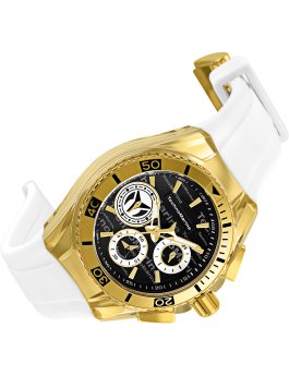 TechnoMarine Cruise TM-118134 Reloj para Mujer - Movimiento de Cuarzo - Acero Inoxidable con Esfera Negra - 40 mm