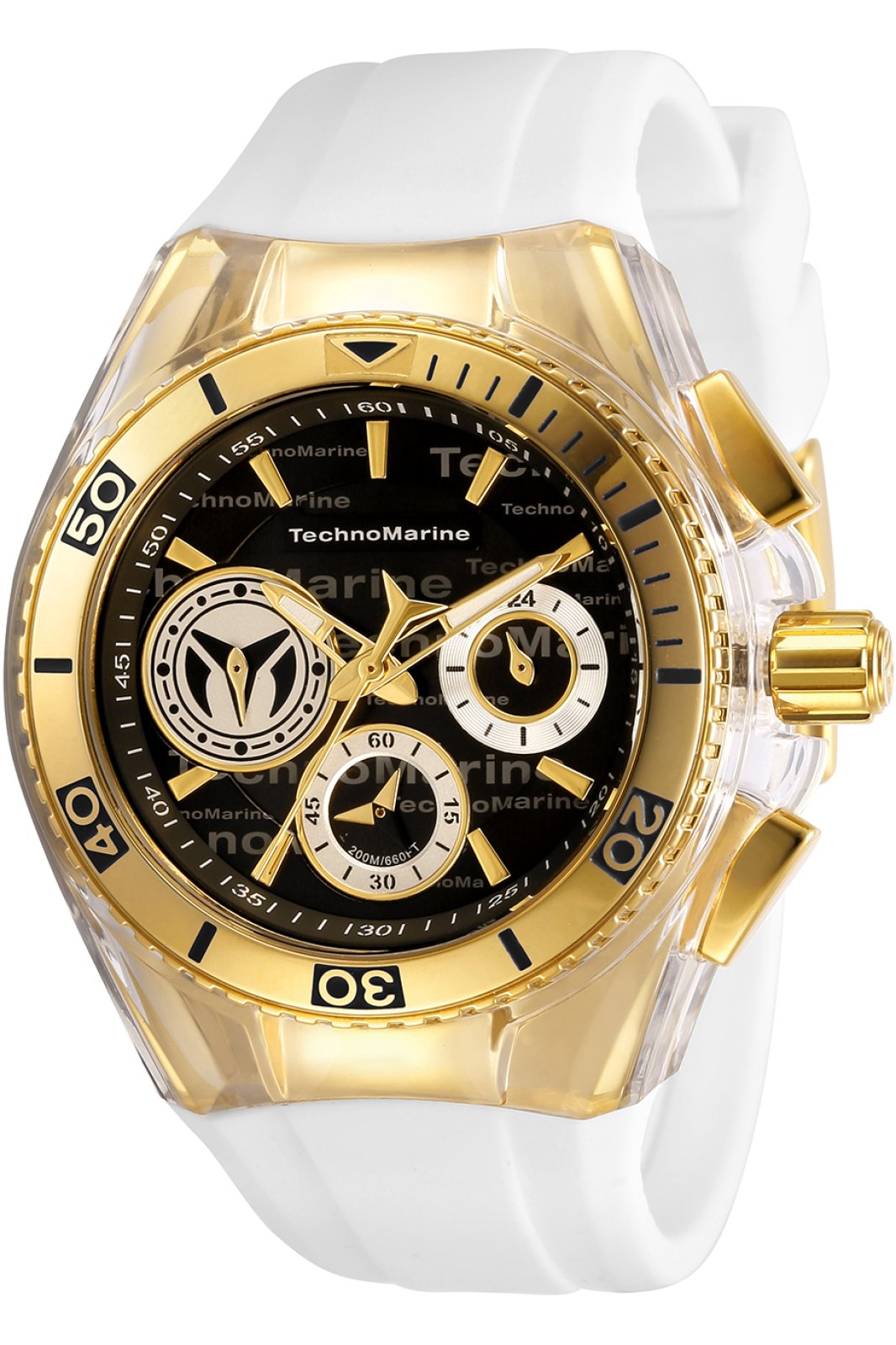 TechnoMarine Cruise TM-118134 Relógio Feminino - Movimento Quartz - Aço Inoxidável com Mostrador Preto - 40 mm