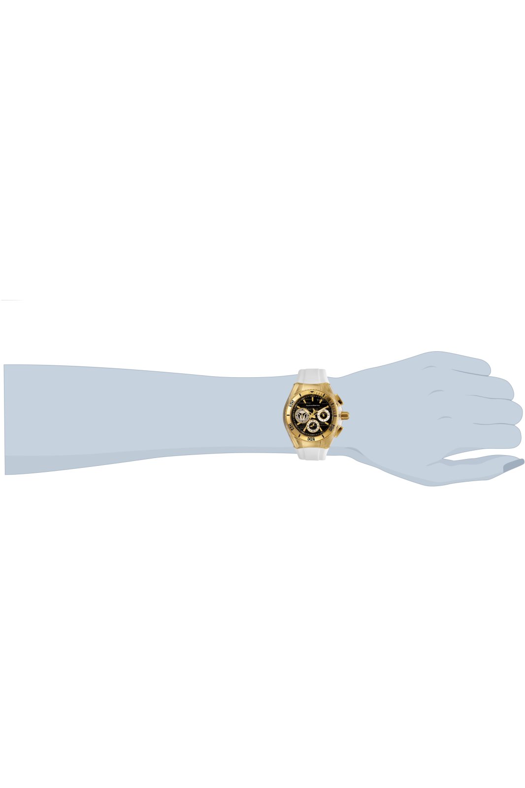 TechnoMarine Cruise TM-118134 Relógio Feminino - Movimento Quartz - Aço Inoxidável com Mostrador Preto - 40 mm