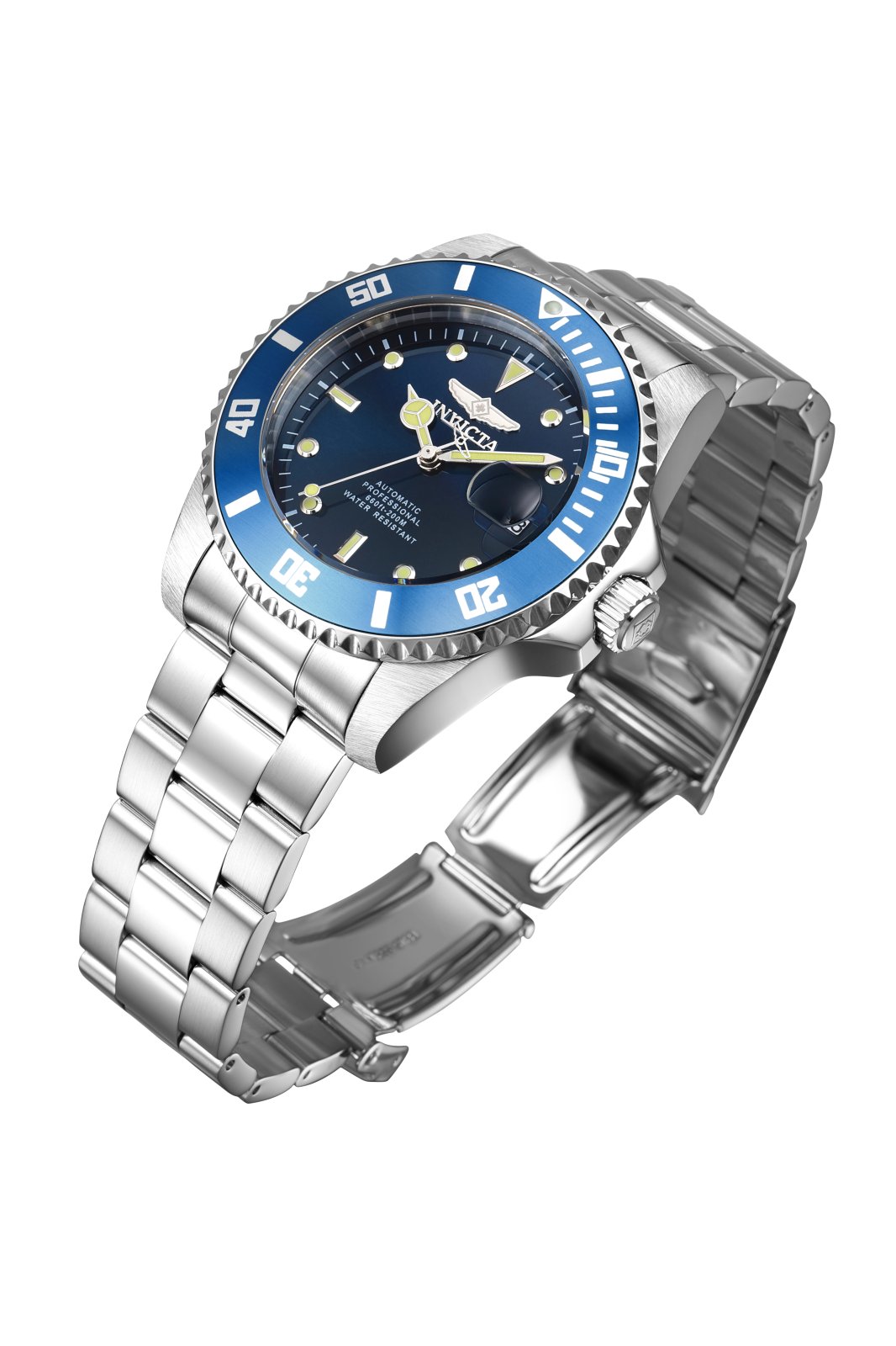 Invicta Pro Diver 36972 Férfi óra - Automata szerkezet - Rozsdamentes acél kék számlappal - 44 mm