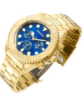 Invicta Pro Diver 36974 Men's Watch - Quartz Movement - Stainless Steel with Blue Dial - 47 mm
