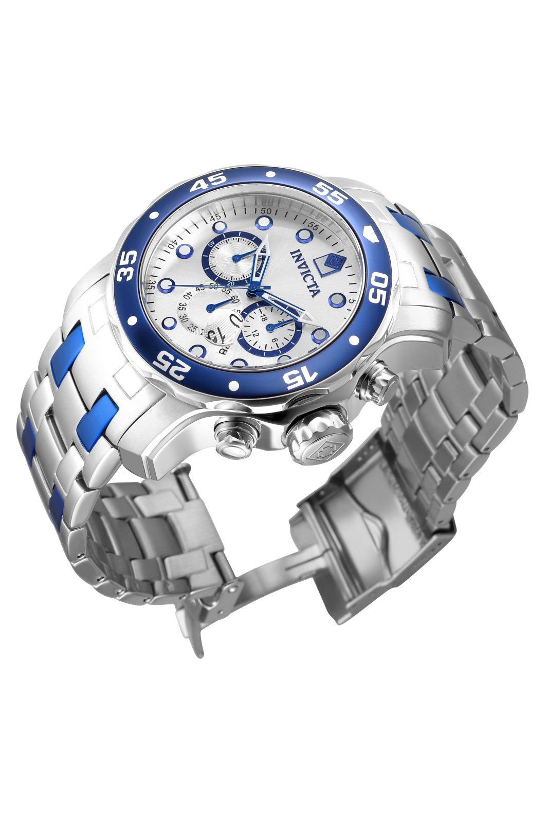 Invicta Pro Diver 37691 Reloj de Hombre - Movimiento de Cuarzo - Acero Inoxidable con Esfera Plateada - 48 mm